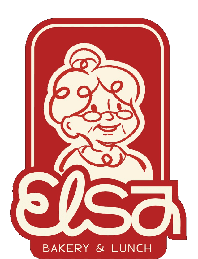 Elsa Bakery & Lunch — logo con ilustración de Elsa